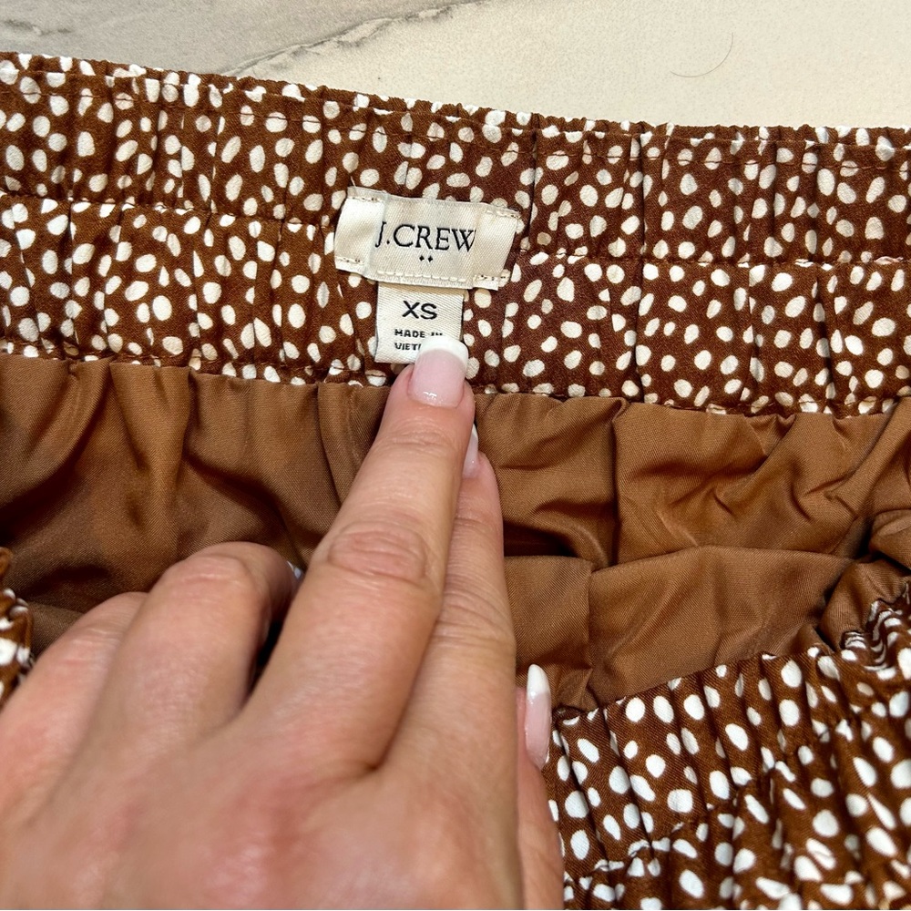 J.Crew Brown Polka Dot Skirt - Picture 5 of 10